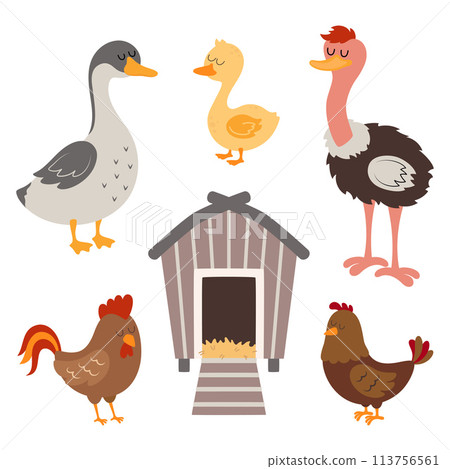 cute farm collection 113756561
