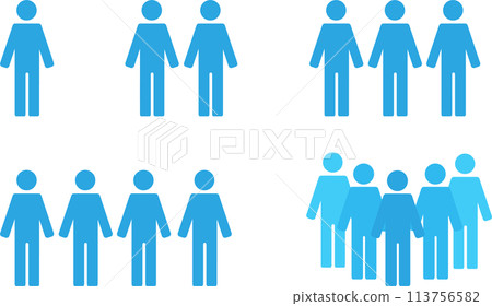 People pictogram standing silhouette icon whole body group set People pictogram standing silhouette icon whole body group set 113756582