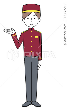 Bellboy illustration Bellboy illustration 113757210