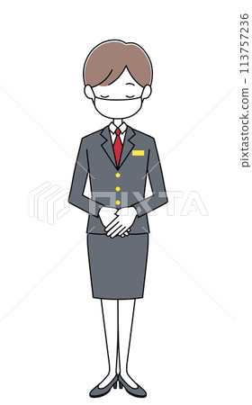 Hotel receptionist illustration 113757236