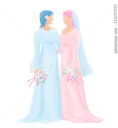 Bouquet, Vector, Wedding 113757357