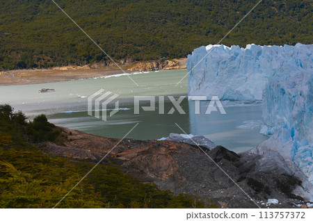 Perito Moreno Glacier, Los Glaciares National Park, Santa Cruz Province, Patagonia Argentina. Perito Moreno Glacier, Los Glaciares National Park, Santa Cruz Province, Patagonia Argentina. 113757372