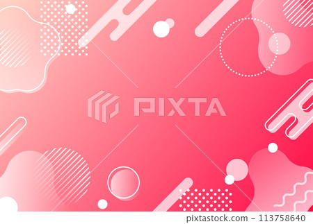 背景素材_孟菲斯圖案 113758640