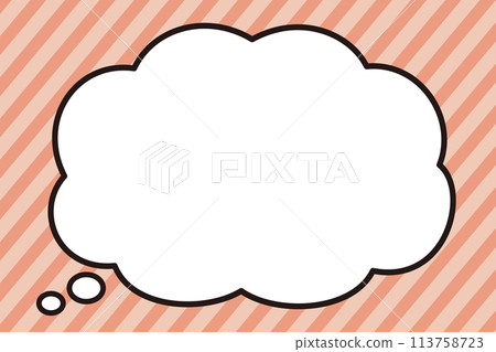 Pop puffy cloud speech bubble Pop puffy cloud speech bubble 113758723