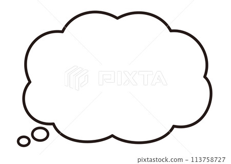 A simple puffy cloud bubble 113758727