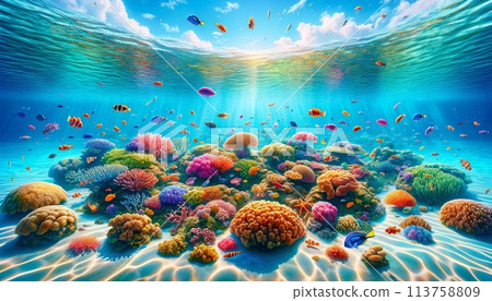 In the beautiful sea of a southern island In the beautiful sea of a southern island 113758809