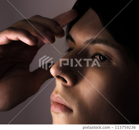 Half male portrait 113759236