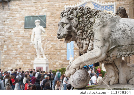 Florence, Piazza della Signoria, sculpture 113759304