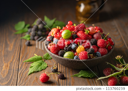 Various fresh berries Various fresh berries 113760239