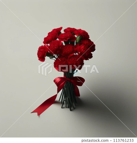 紅色康乃馨花束 紅色康乃馨花束 113761233