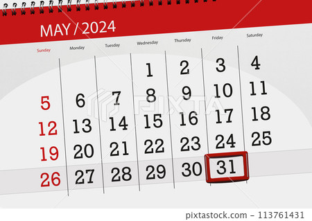 Calendar 2024, deadline, day, month, page, organizer, date, May, friday, number 31 113761431