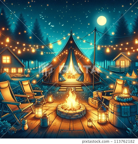 星空下的營火 星空下的營火 113762182