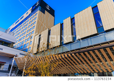 Tochigi Prefecture: Cityscape at the East Exit of JR Utsunomiya Station (Light Cube Utsunomiya) Tochigi Prefecture: Cityscape at the East Exit of JR Utsunomiya Station (Light Cube Utsunomiya) 113763154