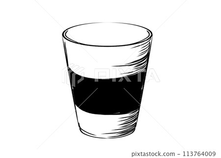 線條畫飲料圖 線條畫飲料圖 113764009