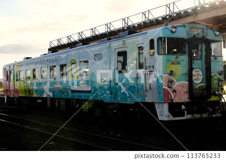 函館本線大萬部站風景(木葉40系觀光列車北之惠) 函館本線大萬部站風景(木葉40系觀光列車北之惠) 113765233