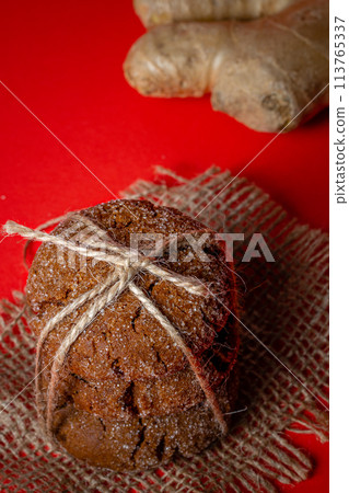A group of Warm Homemade Gingersnap Cookies A group of Warm Homemade Gingersnap Cookies 113765337