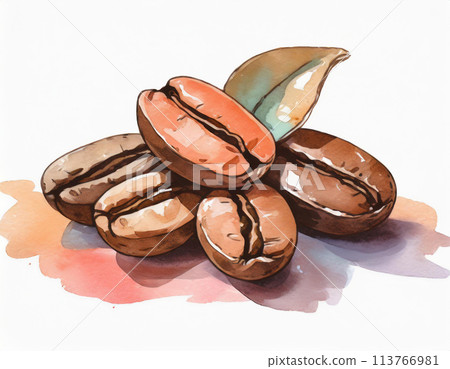 Coffee beans 113766981