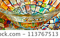 abstract background with diamonds 113767513