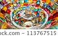 abstract background with diamonds 113767515