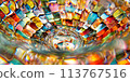 abstract background with diamonds 113767516