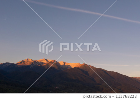 Bulgarian sunrise landscape in Pirin mountains Bulgarian sunrise landscape in Pirin mountains 113768228