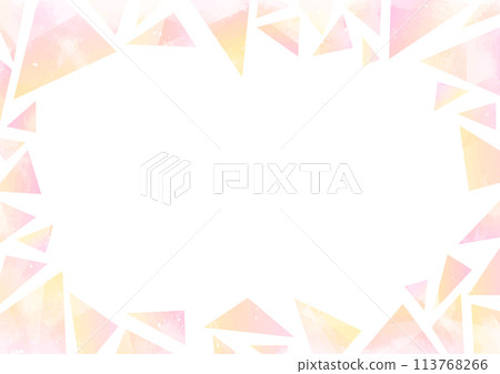 Geometric ice frame pink 113768266