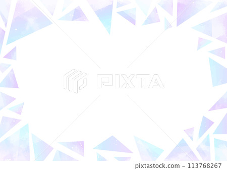 Geometric ice frame purple 113768267