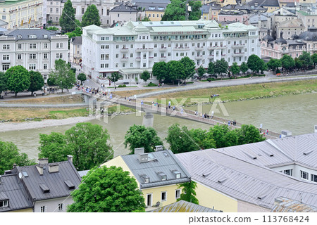 薩爾斯堡薩爾察赫河上的馬卡特橋 113768424