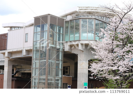 Iris Numa Park and Kita-Ayase Station in spring 113769011