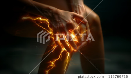 膝關節疼痛嚴重,行走困難,疼痛的圖片 膝關節疼痛嚴重,行走困難,疼痛的圖片 113769716