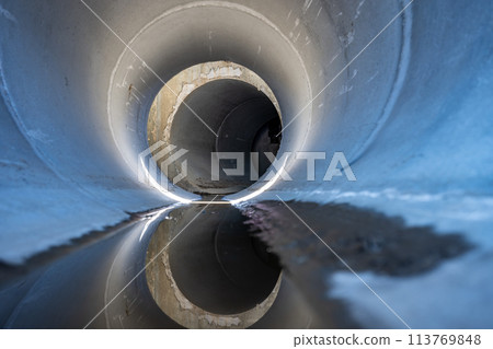 Large Pipe Inside Smaller Pipe 113769848