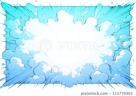 漫畫藝術風格爆炸流行演講泡沫框架背景圖 113770901