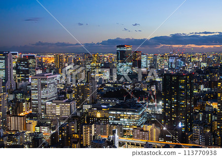 從麻布台山眺望東京夜景 113770938