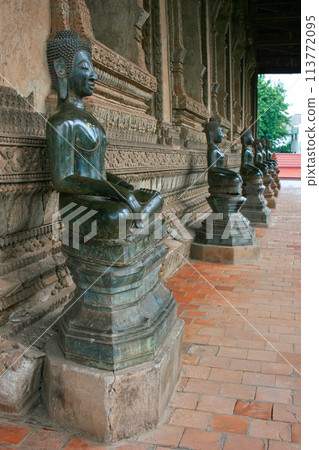Buddha statues at Haw Phra Kaew in Vientiane 113772095