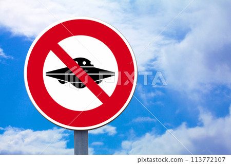UFO forbidden sign 113772107