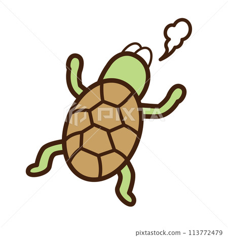 The turtle reaches its limit and collapses. 113772479