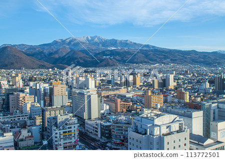 Scenery in front of Yamagata Station Scenery in front of Yamagata Station 113772501