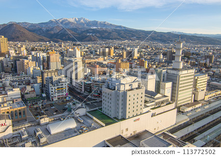 Scenery in front of Yamagata Station Scenery in front of Yamagata Station 113772502