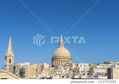 The historic center of Valletta, Malta 113772585