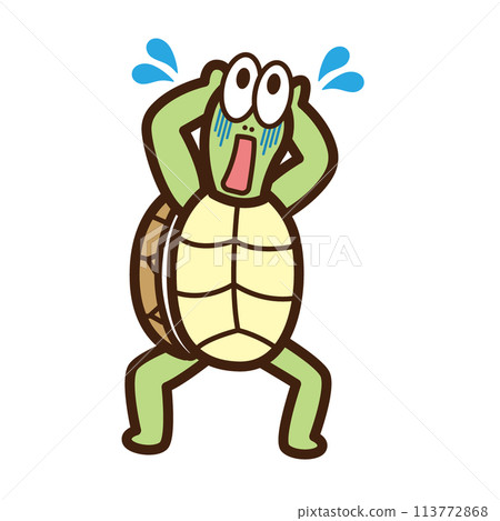 The turtle panics and tries to figure out what to do. 113772868