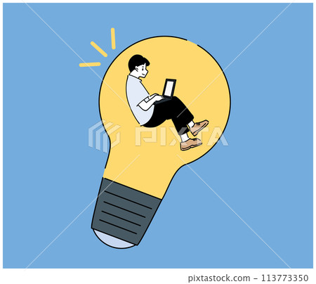 人物商務時尚插畫素材 113773350