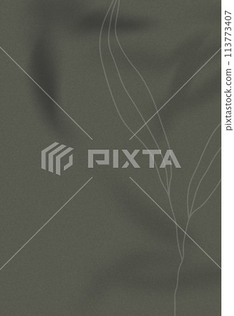 Background with shadows of eucalyptus leaves with line art of eucalyptus branches on dark green Background with shadows of eucalyptus leaves with line art of eucalyptus branches on dark green 113773407