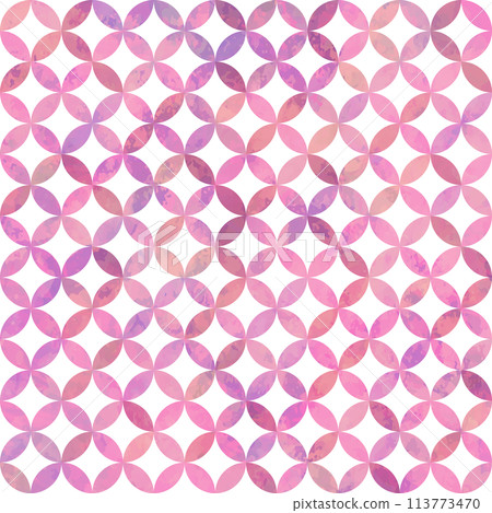 Cloisonne seamless pattern (pink) 113773470