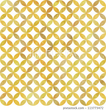 Shippo seamless pattern (yellow) Shippo seamless pattern (yellow) 113773472