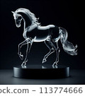 Glass horse figurine 113774666