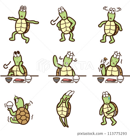 烏龜因壓力而疲倦(食慾不振、頭暈) 烏龜因壓力而疲倦(食慾不振、頭暈) 113775293