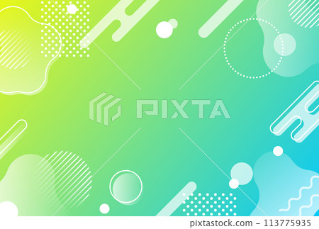 背景素材_孟菲斯圖案 113775935