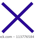 十字標記藍色 113776584