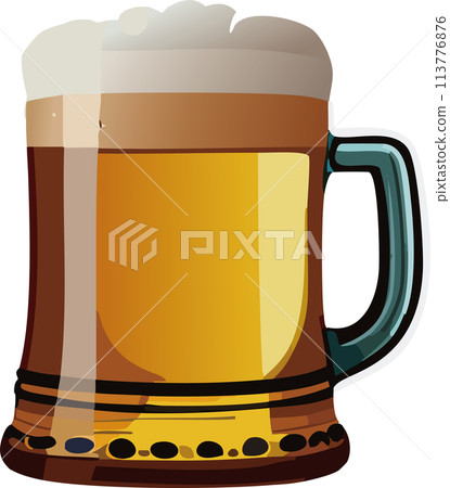啤酒杯 113776876
