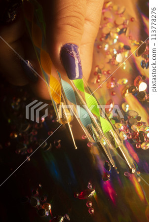 Nail salon closeup photo Nail salon closeup photo 113778276